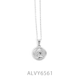 British medal coin stainless steel necklace pendant